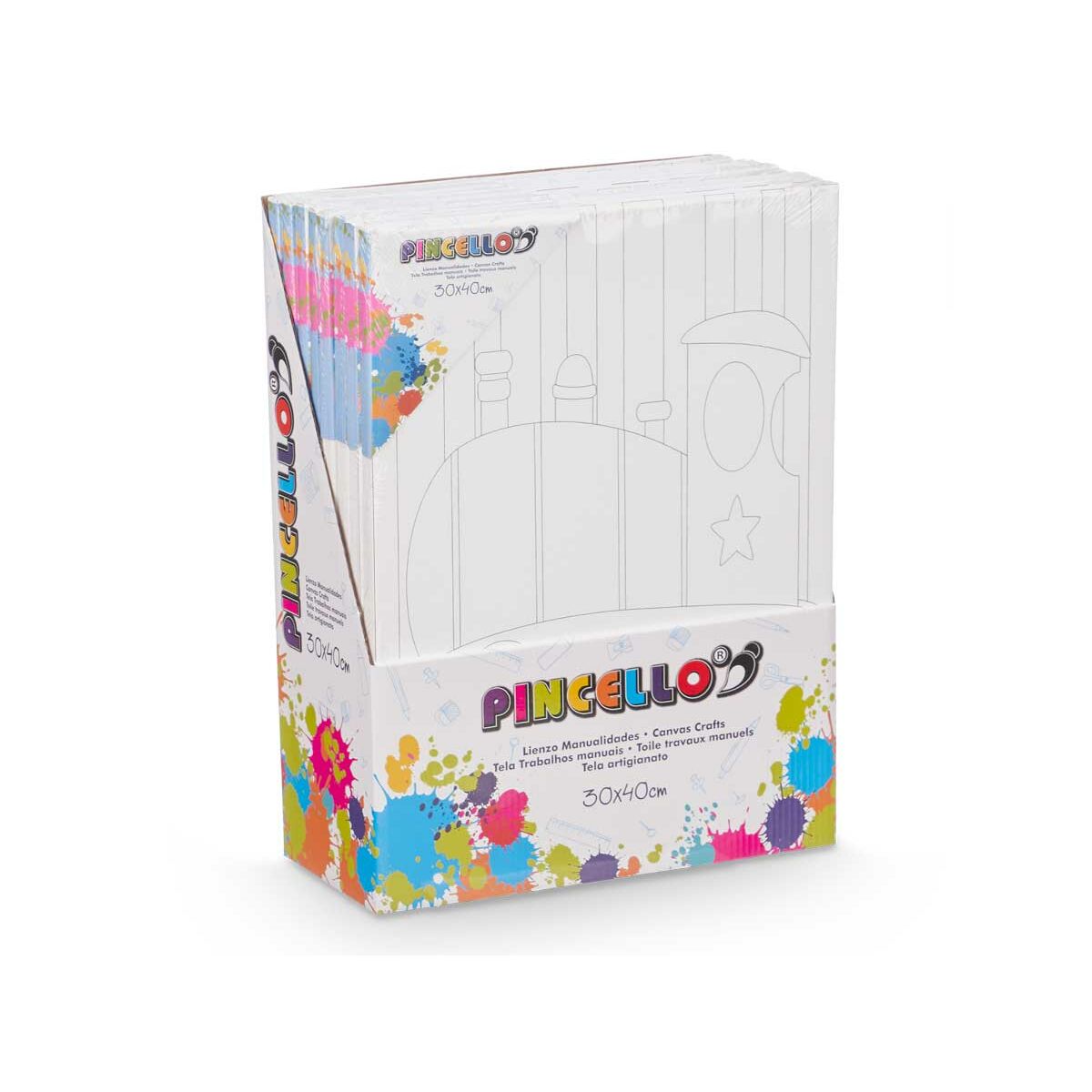 Toile Pincello Bois Tissu 8 Unités