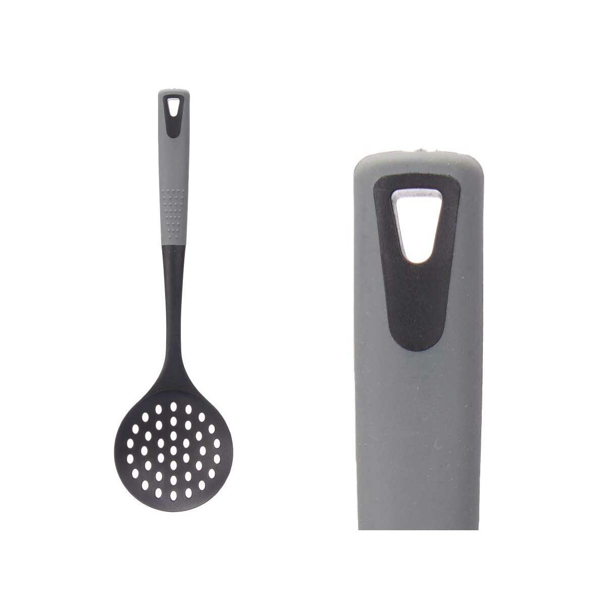 Écumoire Kinvara Noir Gris TPR PBT 10 x 35 x 2 cm (12 Unités)