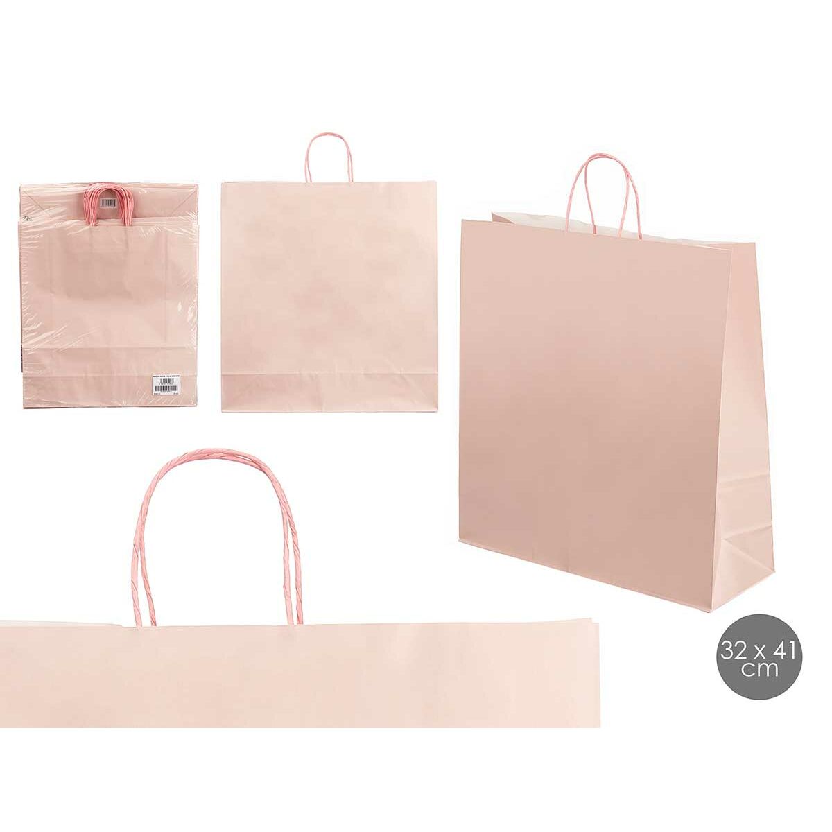 Sac en papier Pincello Rose 32 x 50 x 0,2 cm (25 Unités)