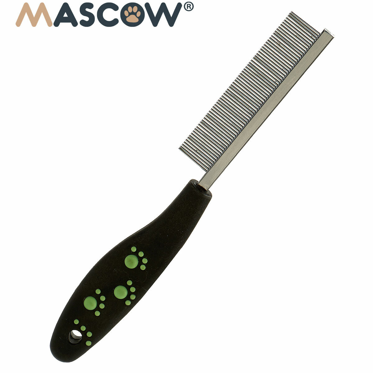 Brosse à Cheveux Mascow Noir Rouge Vert Polyester Acier 4 x 20,5 x 1,5 cm 12 Unités