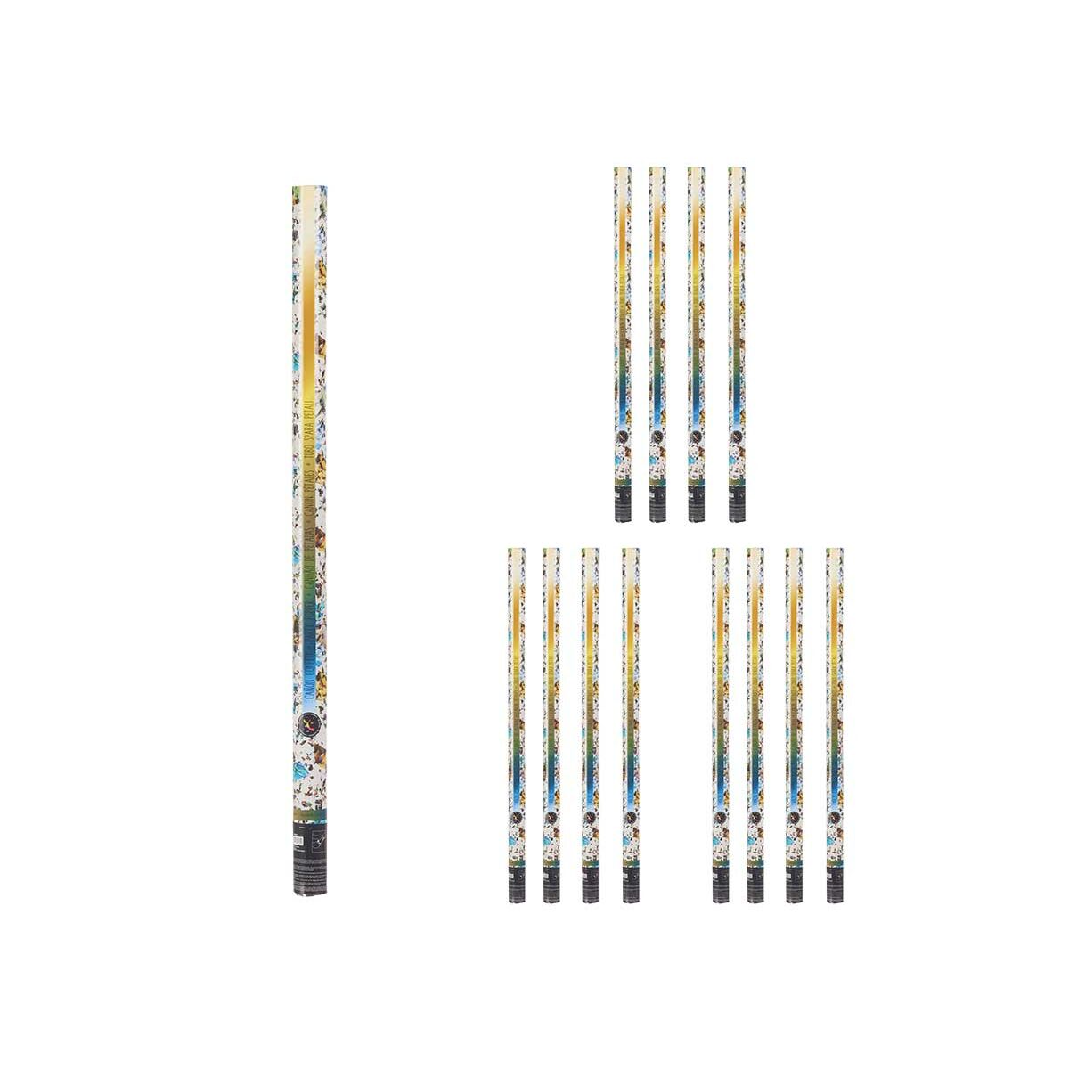 Canon à confettis Multicouleur Papier Carton Plastique 5 x 98,5 x 5 cm (12 Unités)