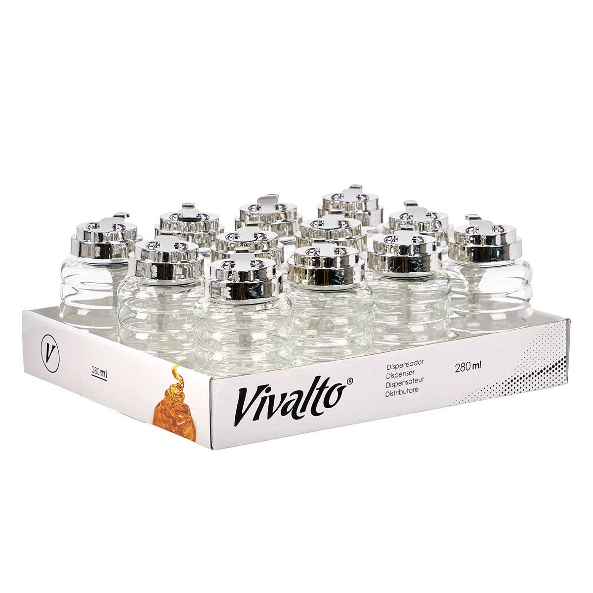 Huilier Vivalto Transparent verre 280 ml 10 x 12,3 x 7 cm (12 Unités)