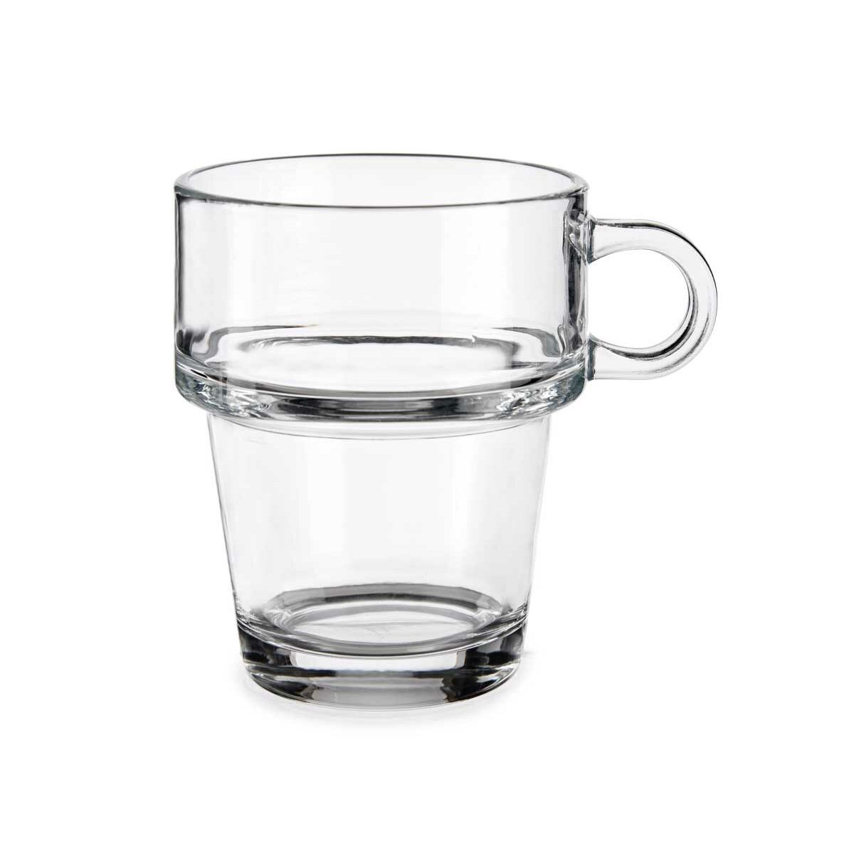 Tasse de café et de thé Vivalto Transparent verre 270 ml (6 Unités)