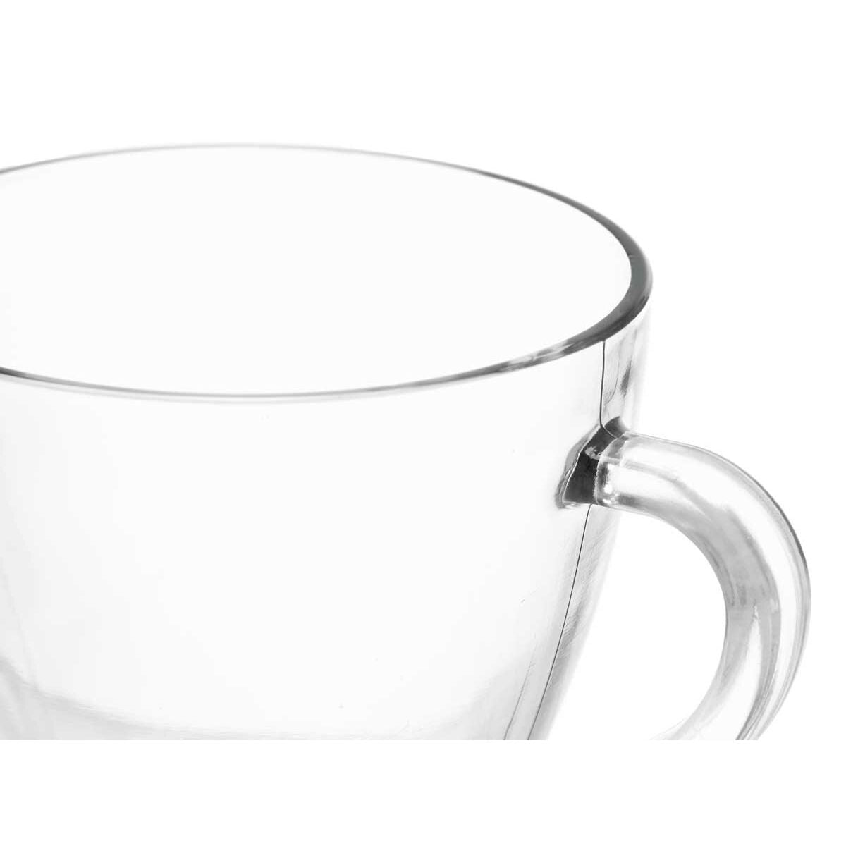 Tasse de café et de thé Vivalto Transparent verre 280 ml (6 Unités)