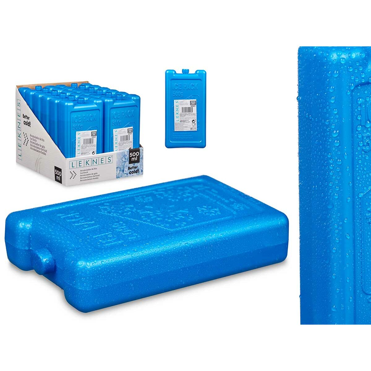 Pain de glace Leknes 500 ml 9,5 x 18 x 4 cm 18 x 4 x 9,5 cm (12 Unités)