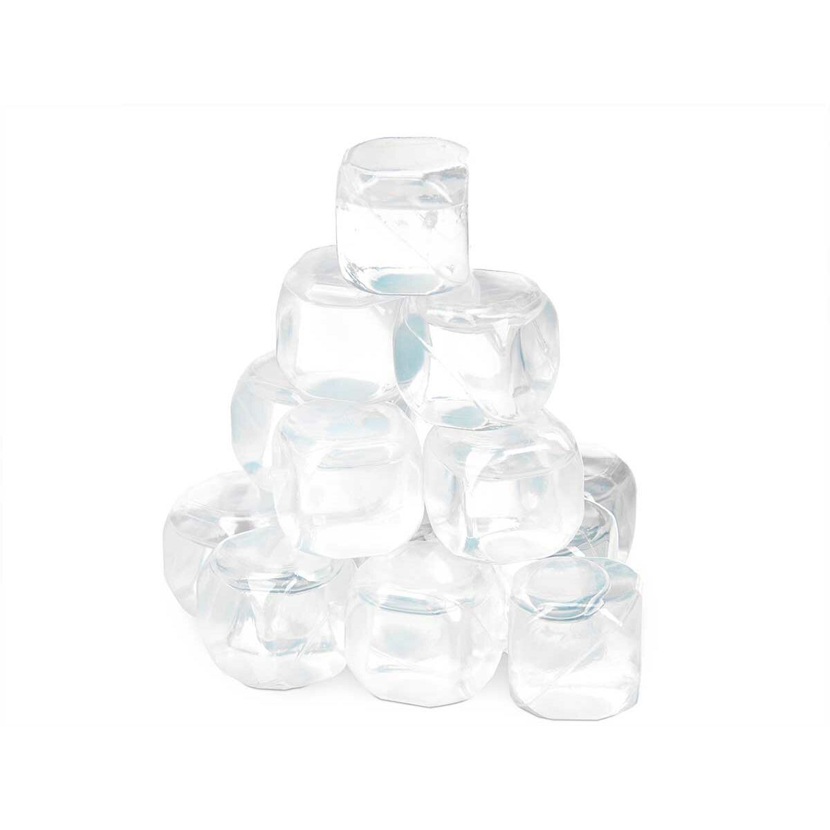 Cubes réfrigérants réutilisables Leknes Transparent Polyéthylène Eau distillée 6,5 x 16 x 6,5 cm 18 Pièces (12 Unités)