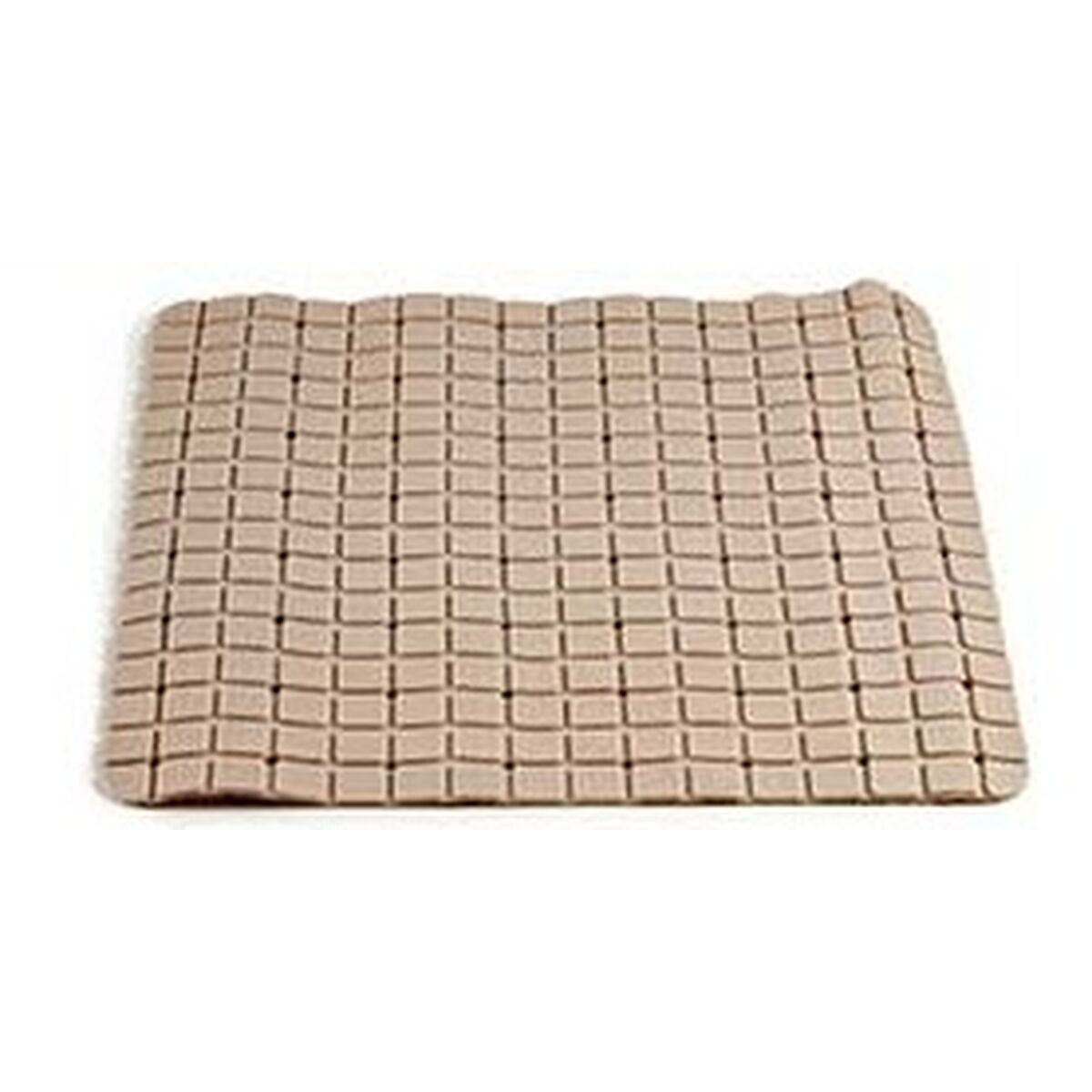 Tapis de bain Berilo Beige PVC 0,03 x 50 x 50 cm (6 Unités)