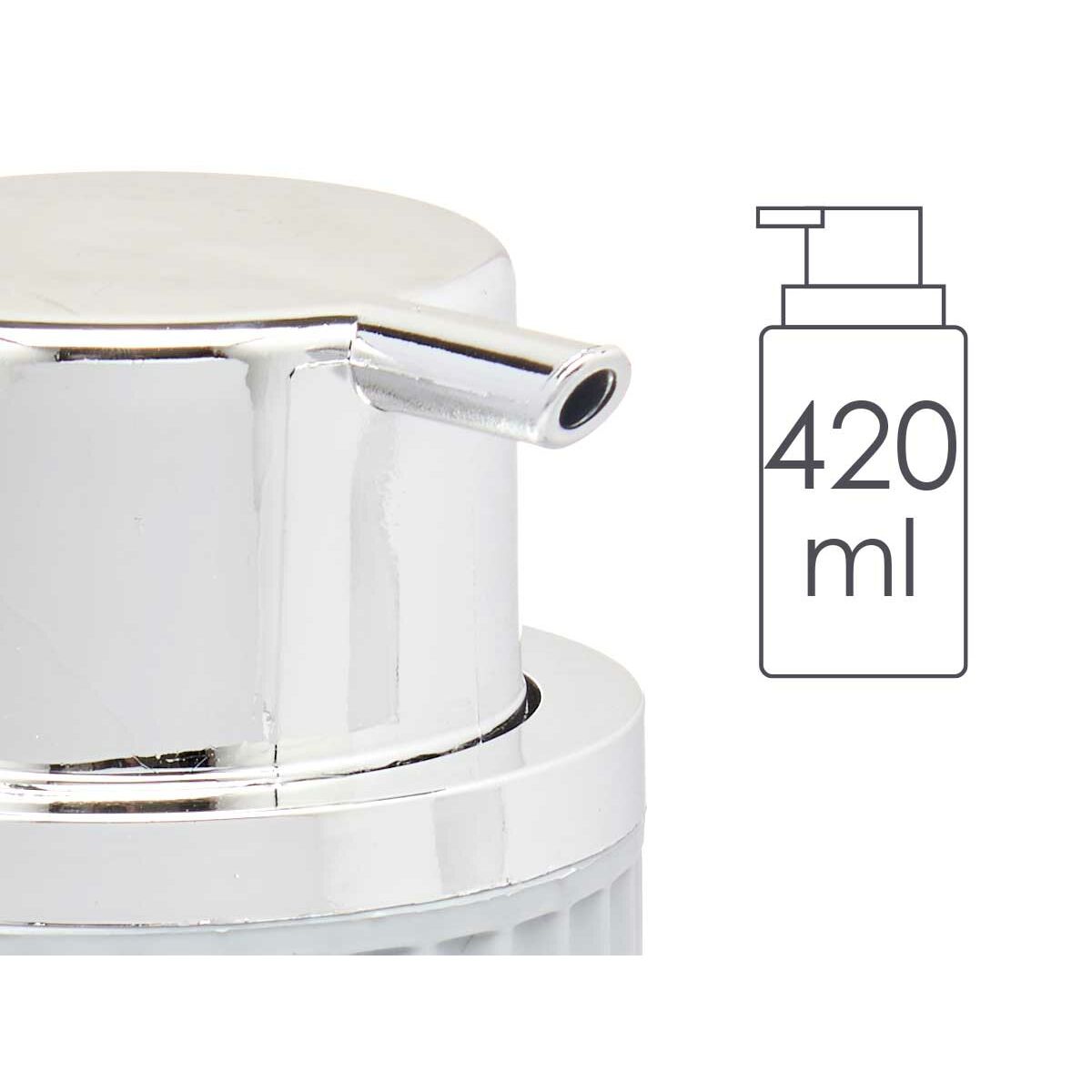 Distributeur de Savon Berilo Gris Plastique 450 ml 7 x 14,5 x 8,5 cm (16 Unités)