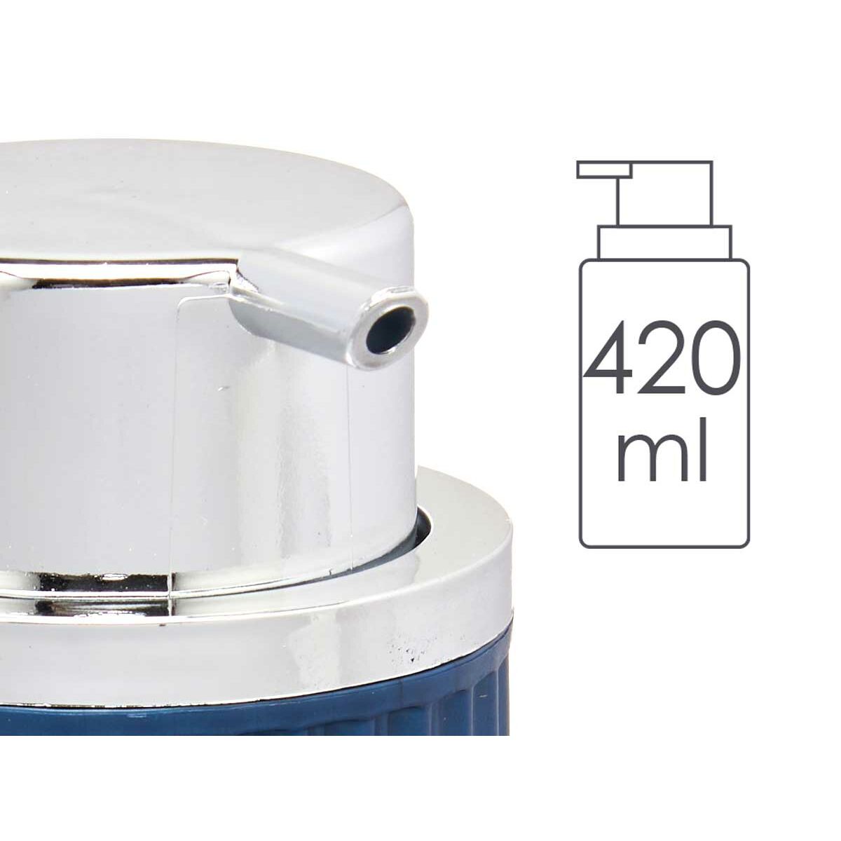 Distributeur de Savon Berilo Bleu Plastique 420 ml 7 x 14,5 x 8,5 cm (16 Unités)