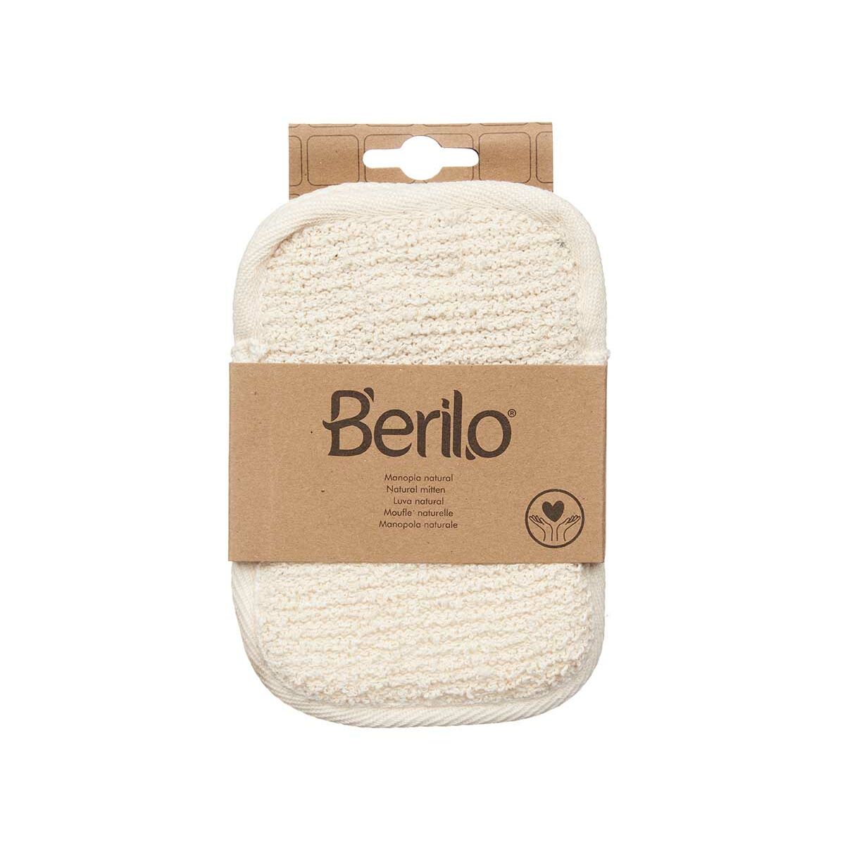 Gant Exfoliant Berilo Blanc Beige (12 Unités)