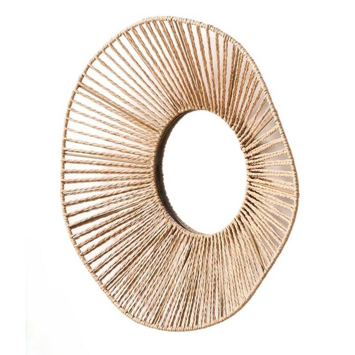 Miroir mural Gift Decor Naturel Ondes 41 x 8 x 41 cm (6 Unités)