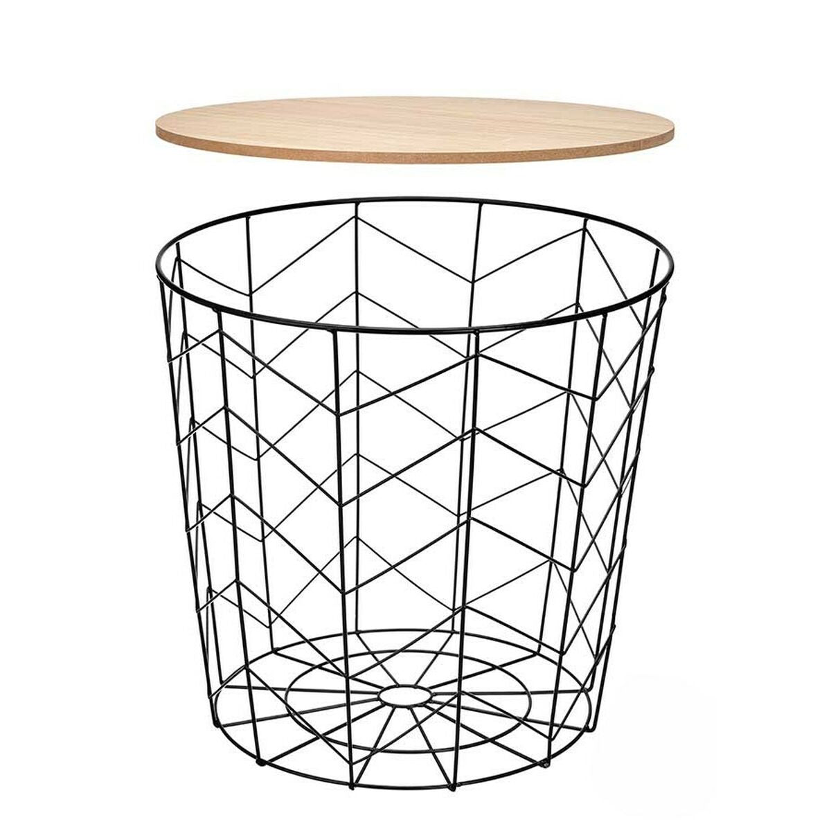 Table d'appoint Gift Decor Marron Noir 39,5 x 37 x 39,5 cm (6 Unités)