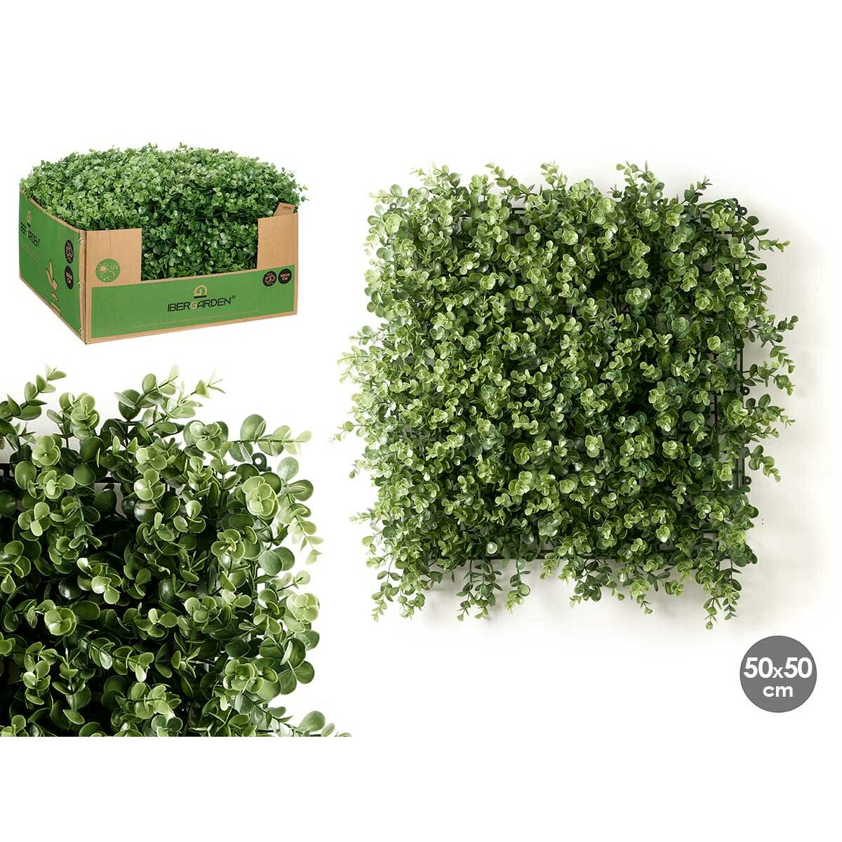Jardin vertical Ibergarden Vert Plastique Volets 50 x 50 cm (10 Unités)