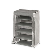 Range-chaussures Kipit Noir Gris Tissu 50 x 32 x 88 cm