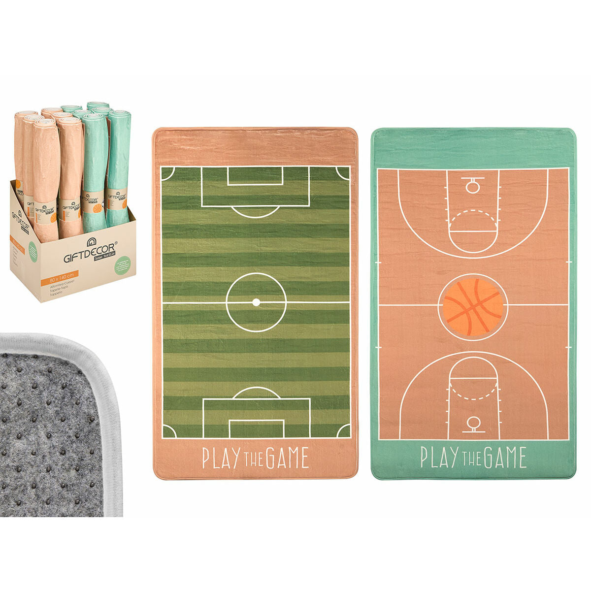 Tapis pour enfant Gift Decor Sport 140 x 0,6 x 80 cm Multicouleur (12 Unités)