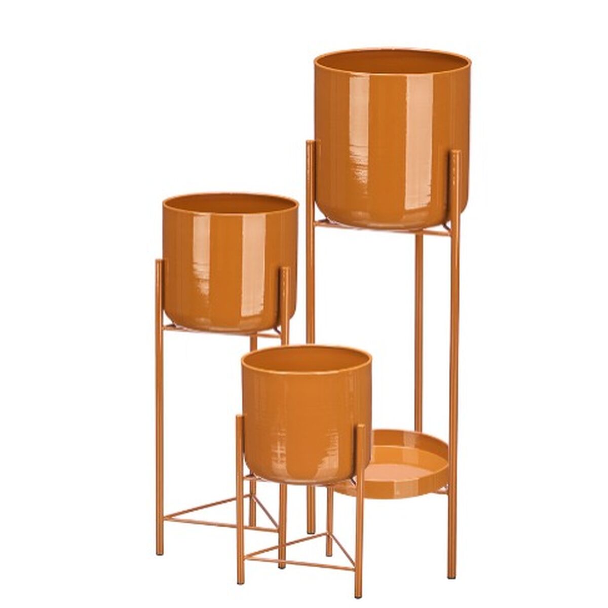 Set de pots de fleurs Gift Decor Tuile Fer 3 Pièces (2 Unités)