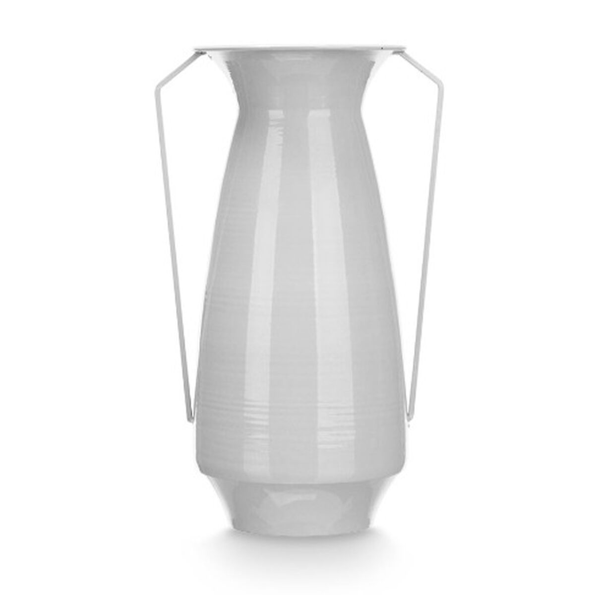 Vase Gift Decor Gris Fer Conique 25,5 x 41,5 x 18,5 cm (4 Unités)