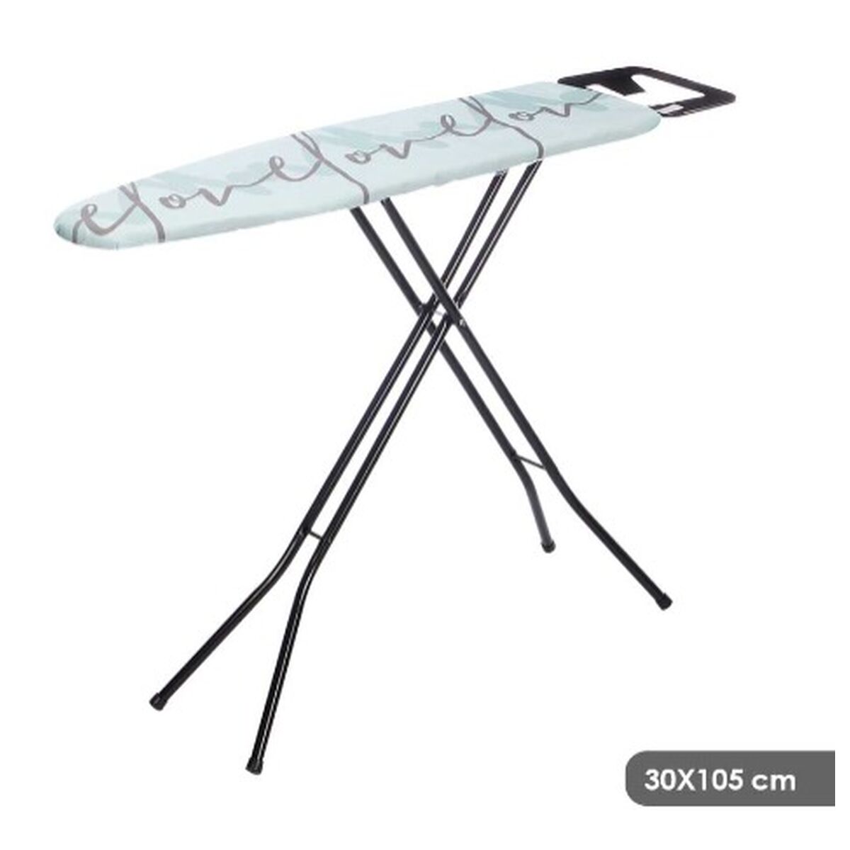 Table à Repasser Kipit Love Noir Vert Métal Tissu (4 Unités)