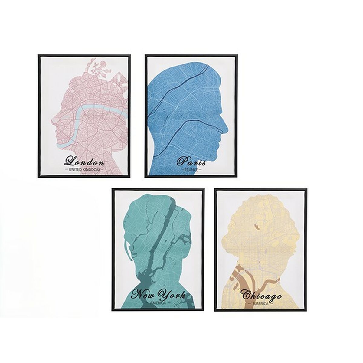 Toile Gift Decor Royalty 30 x 3 x 40 cm (8 Unités)