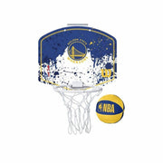 Panier de Basket Wilson Nba Team Mini Hoop - Golden State Warriors Bleu