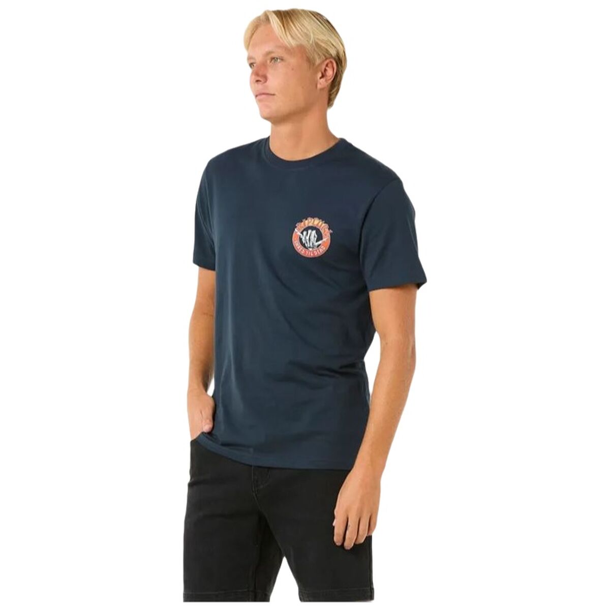 T-shirt à manches courtes homme Rip Curl Shred Til Tee Blue marine