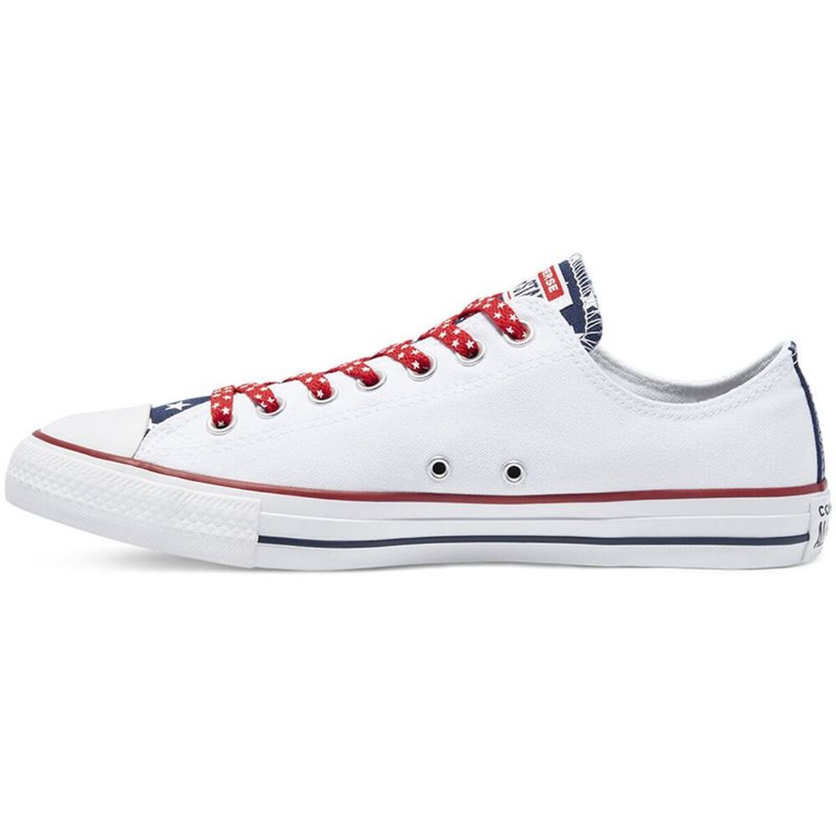 Chaussures de Sport pour Enfants Converse Stars Stripes Chuck Taylor Blanc