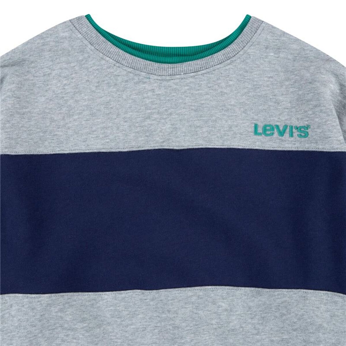 Sweat sans capuche enfant Levi's Colorblock Crewneck Gris clair