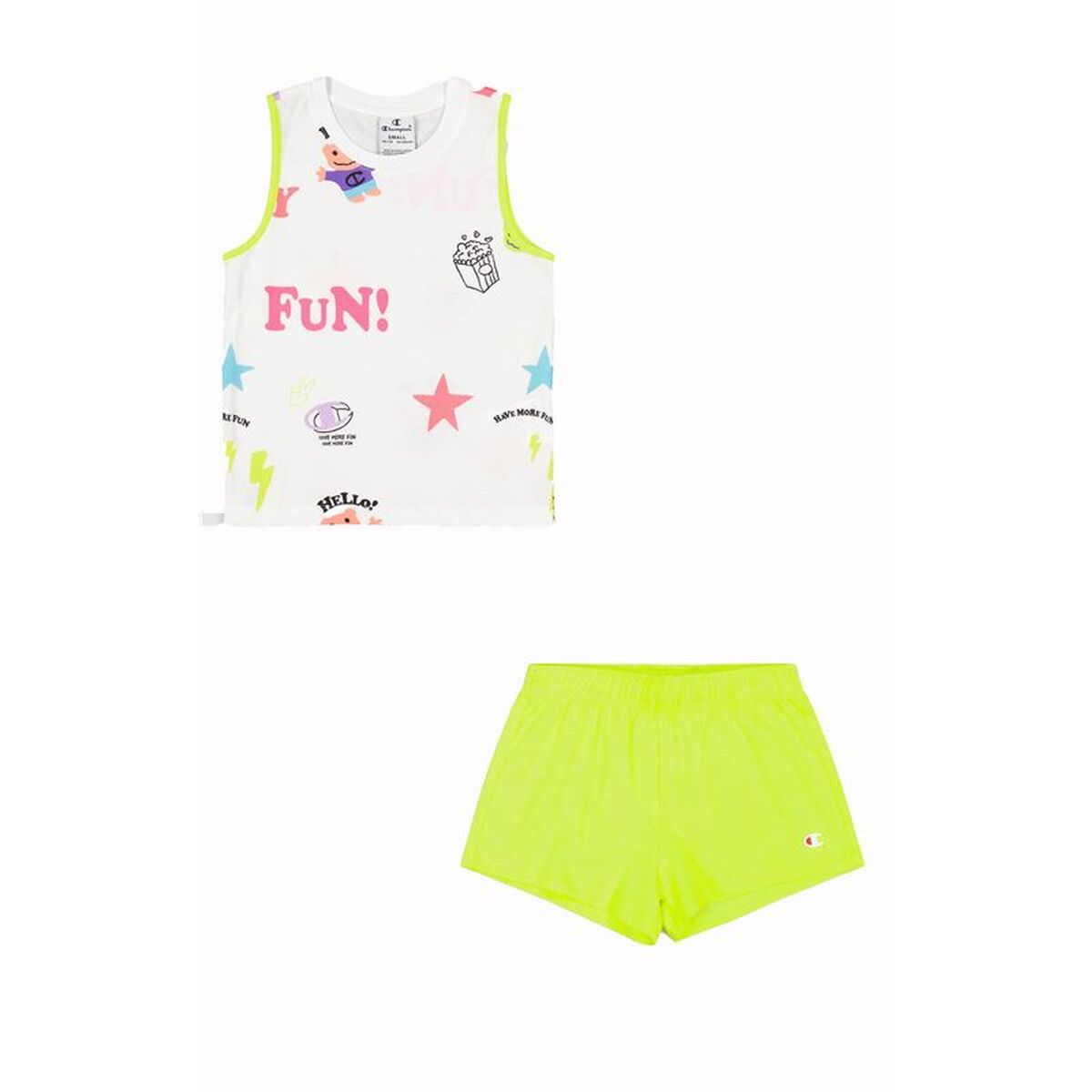 Ensemble de Sport pour Enfants Champion Blanc