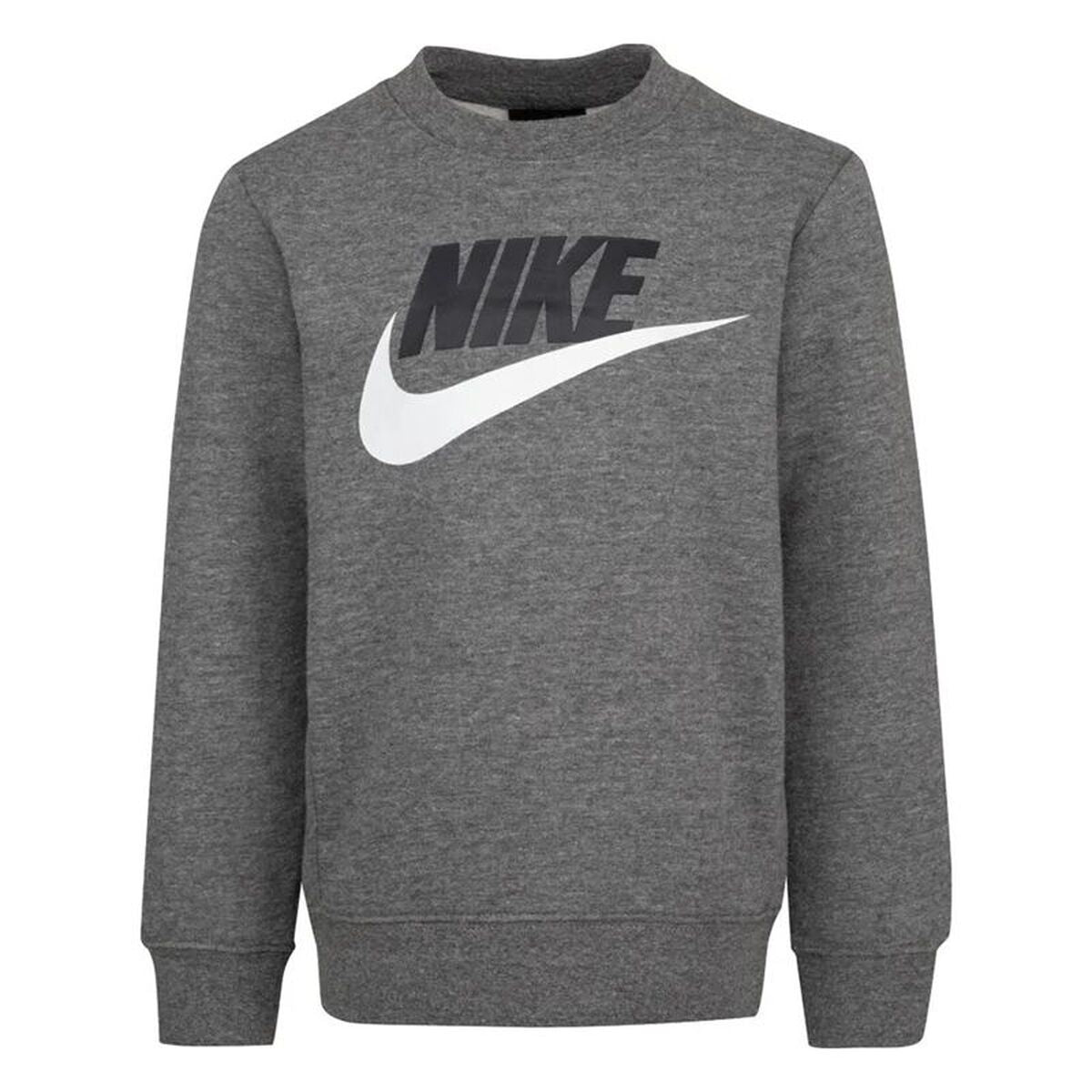 Sweat sans capuche enfant Nike Club Hbr Gris