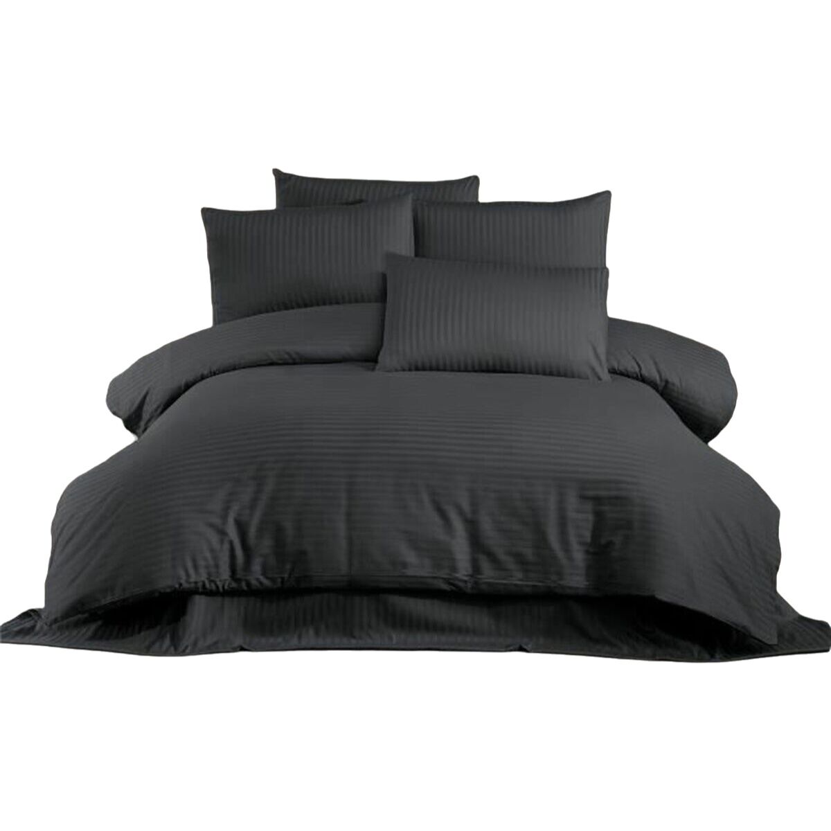 Parure de couette Anthracite Lit king size 3 Pièces
