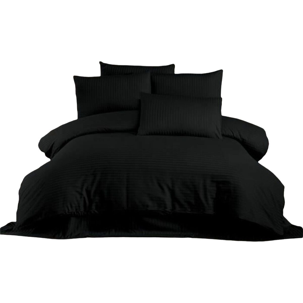 Parure de couette Noir Lit king size 3 Pièces