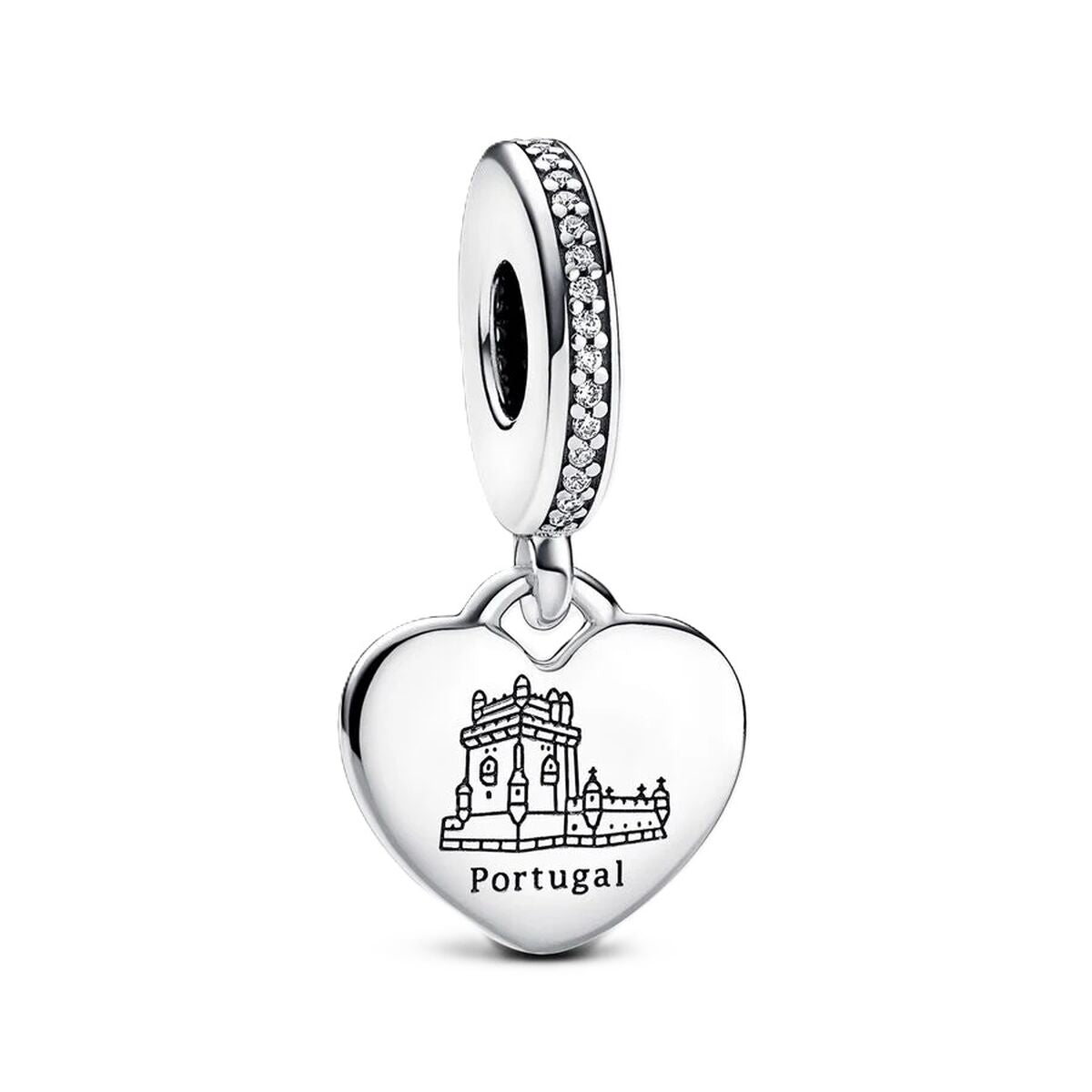 Perle de verre Femme Pandora 792017CZ_E028 Argenté