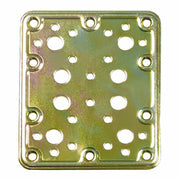 Plaque de fixation AMIG 504-12126 Bichromate Doré Acier (200 x 100 mm)