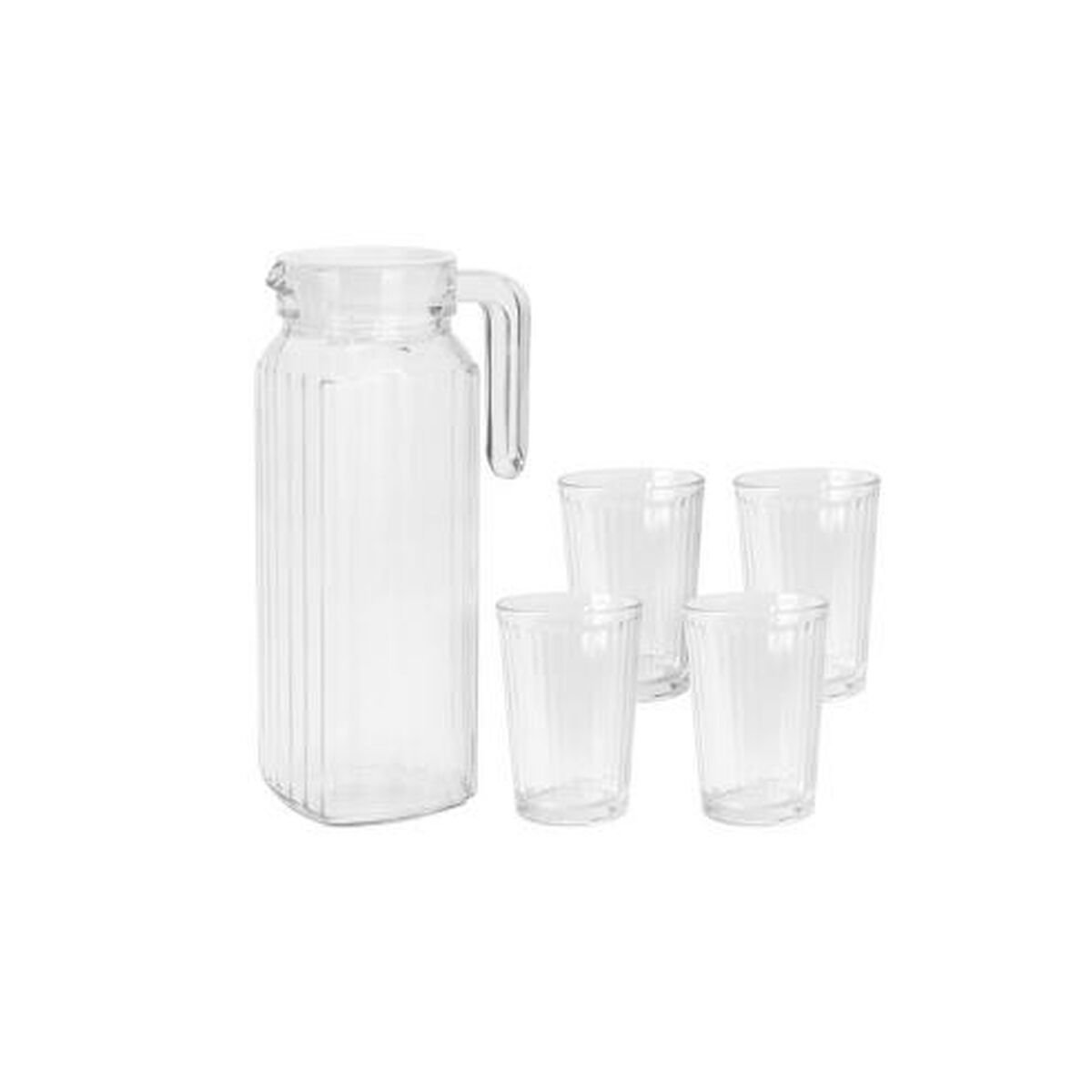 Set de pichets avec verres Excellent Houseware ye9000500 200 ml 1,1 L 5 Pièces