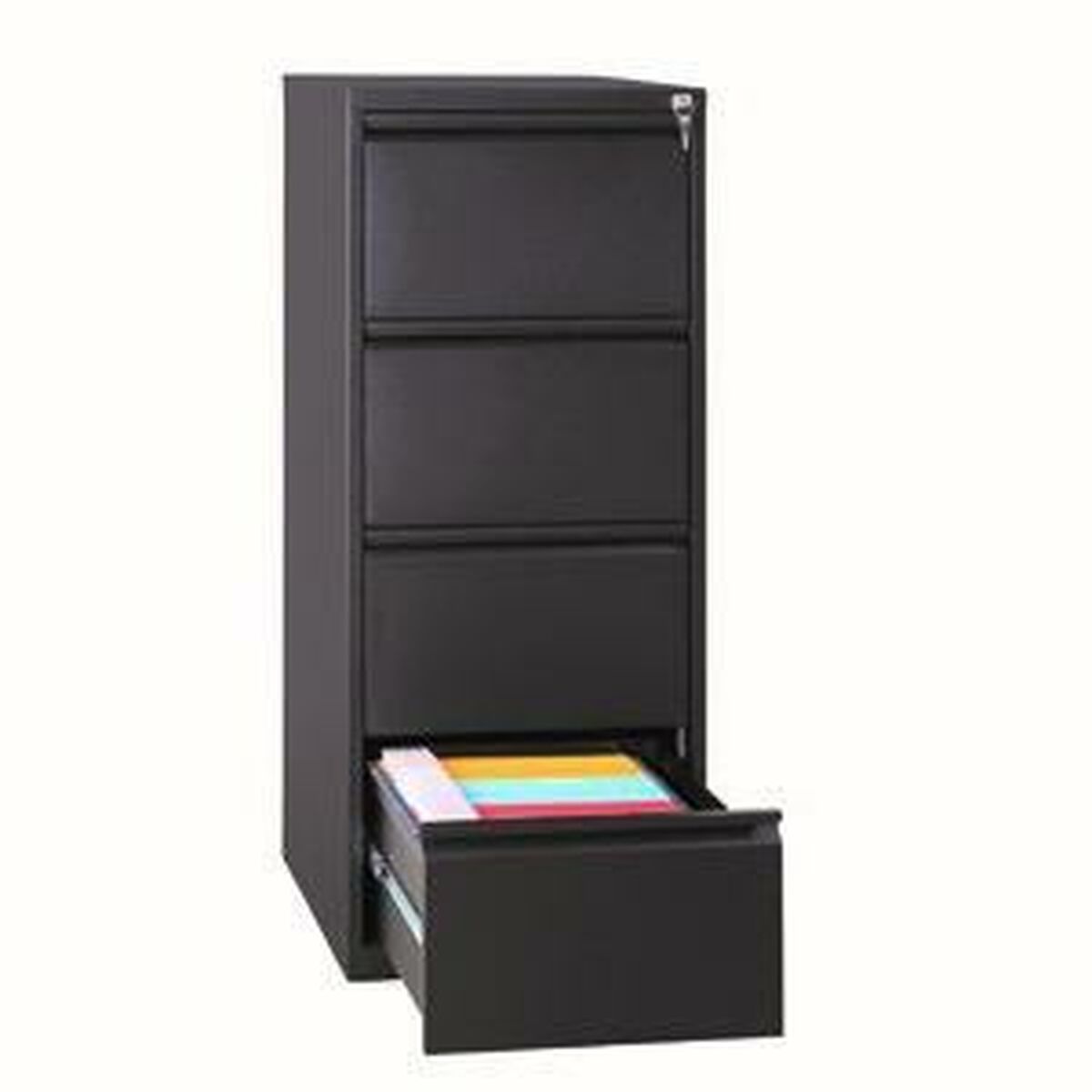 Armoire classeur Bisley Noir A4 132 x 46 x 62 cm