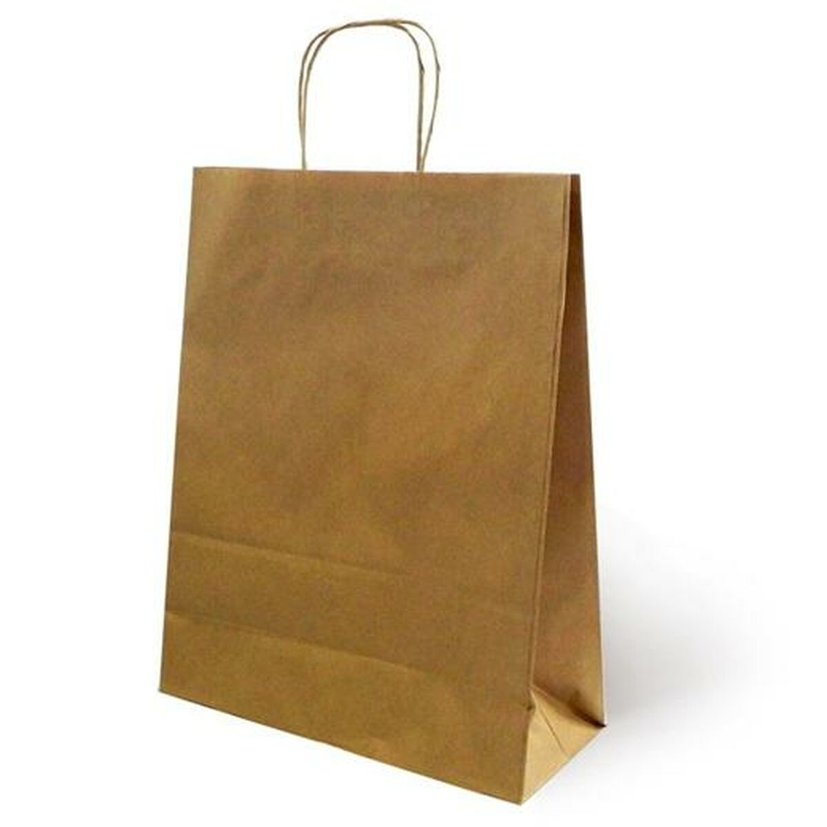 Sac en papier Fama Marron Avec des poignées 125 g/m² 26 x 10 x 35 cm (25 Unités)
