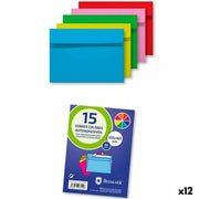 Enveloppes Bismark Papier Multicouleur 16,5 x 12 cm (12 Unités)
