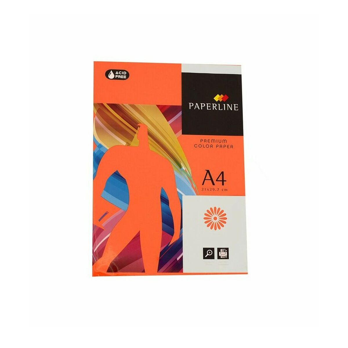 Papier pour imprimante Fabrisa Paperline A4 500 Volets Orange (5 Unités)