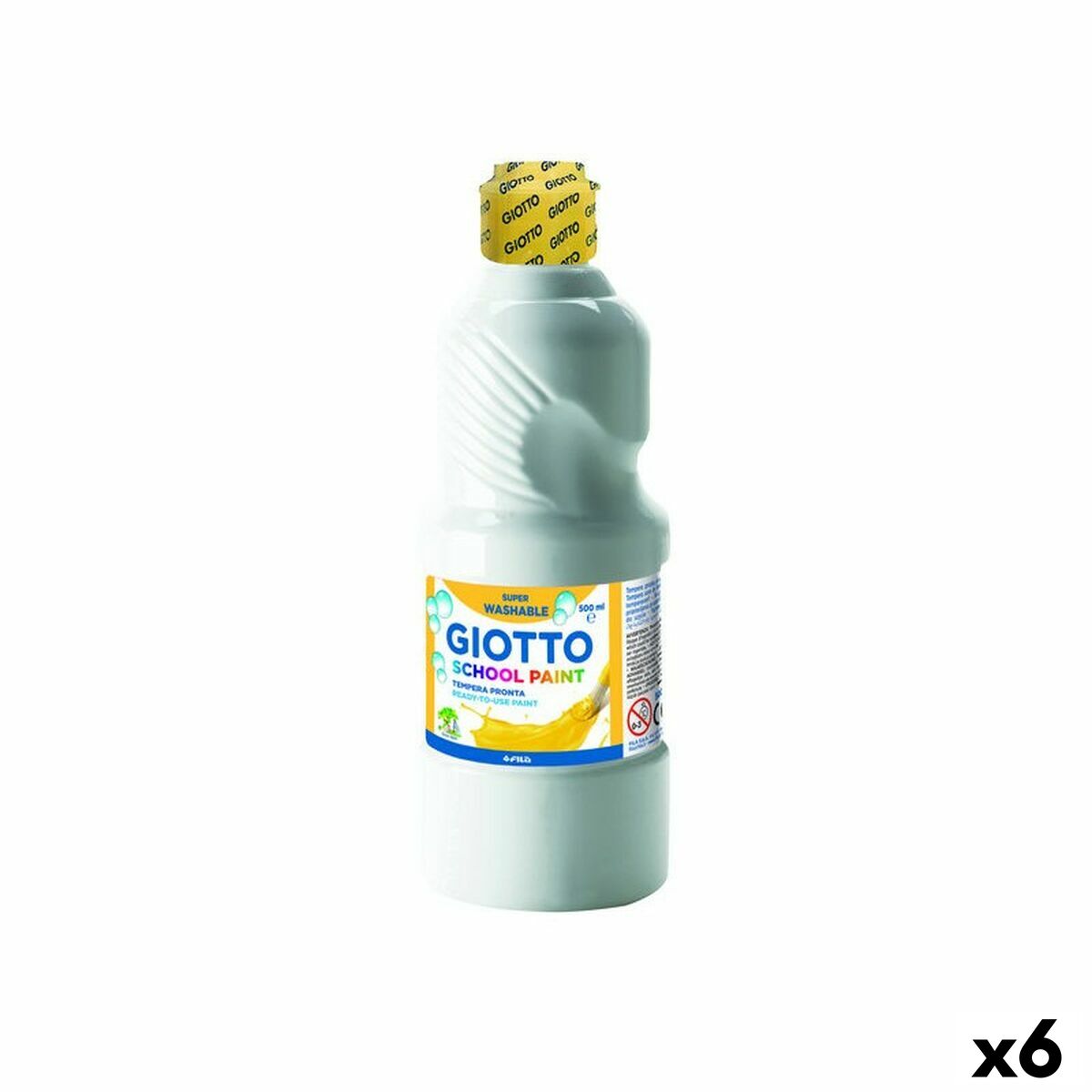 Gouache Giotto   Blanc 500 ml (6 Unités)