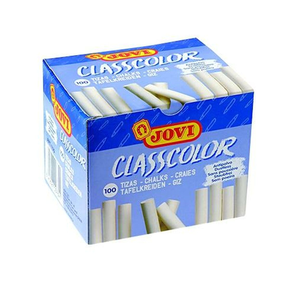 Craies Jovi CLASSCOLOR Blanc 80 mm Ø 9 mm 100 Pièces (6 Unités)