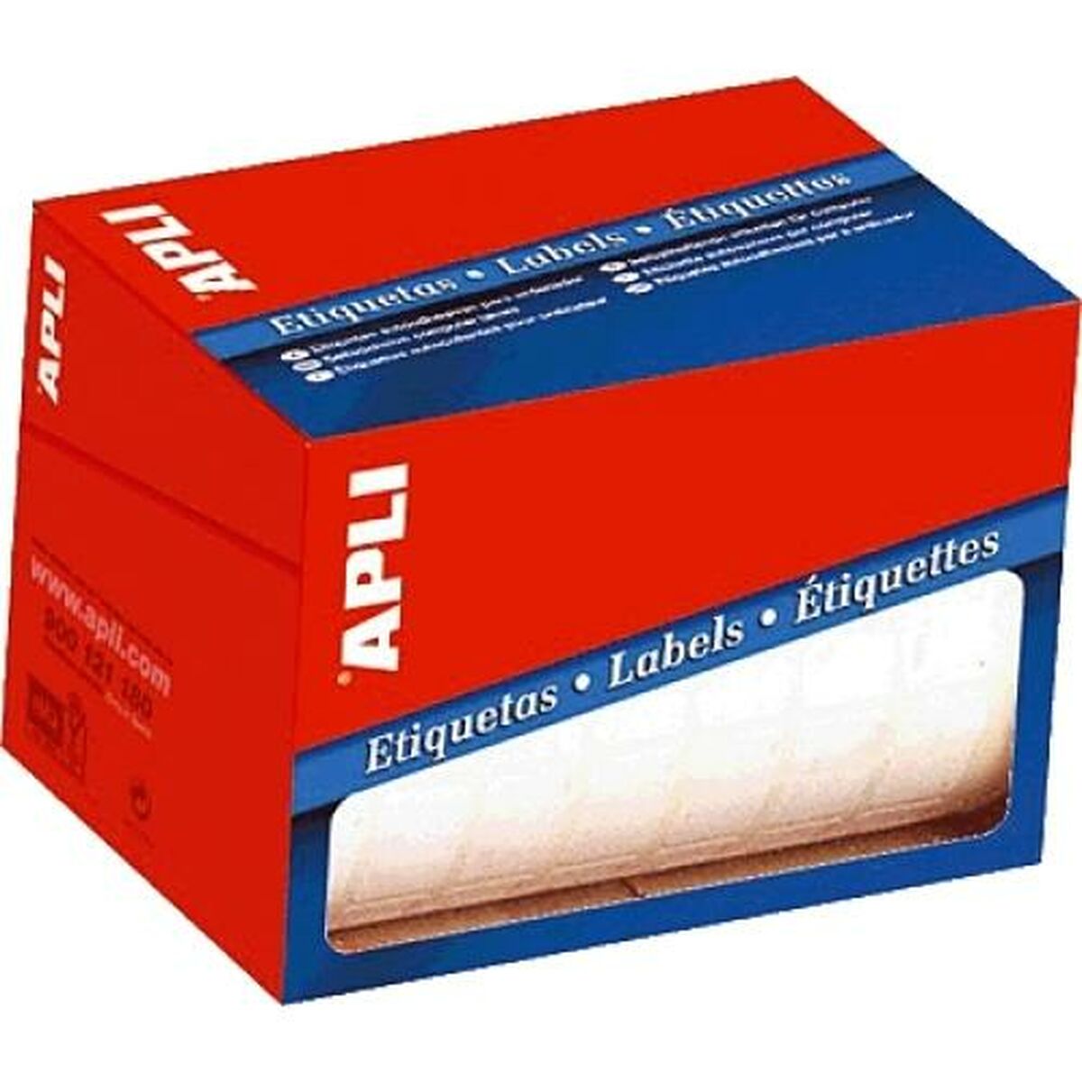Étiquettes adhésives Apli Blanc 22 x 32 mm (10 Unités)