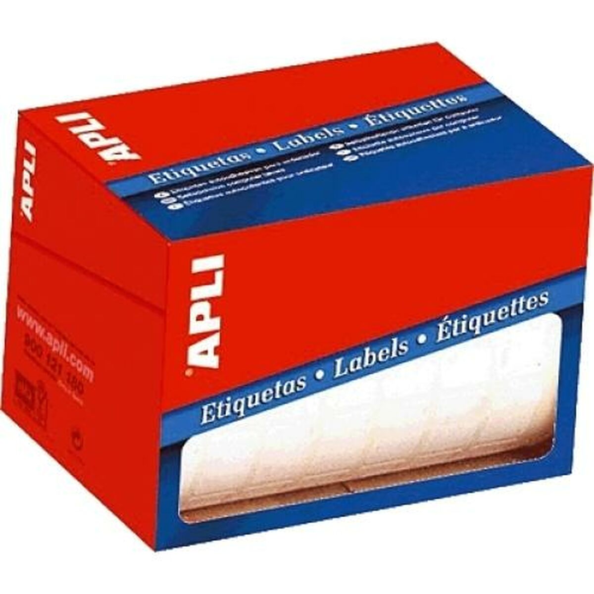 Étiquettes adhésives Apli Blanc 25 x 40 mm (10 Unités)