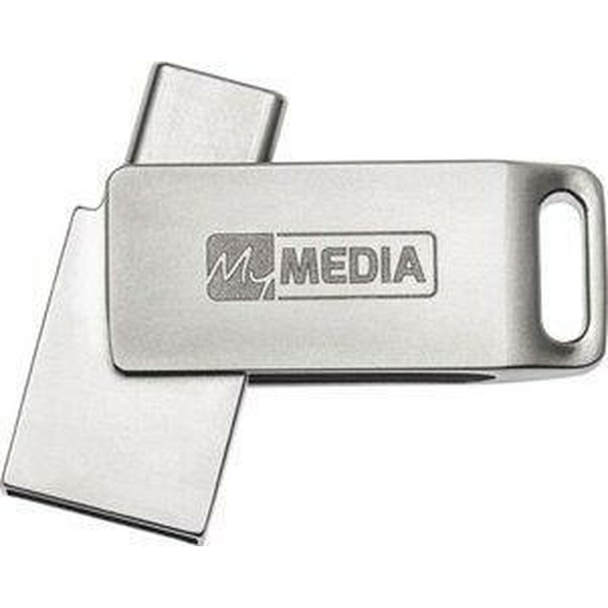 Clé USB MyMedia HIGH SPEED DUAL Argenté 128 GB (10 Unités)