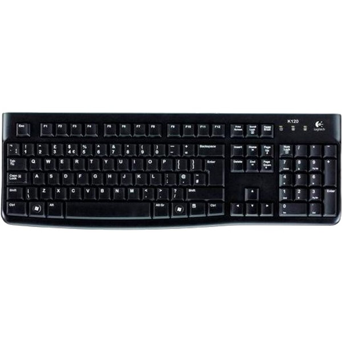 Clavier Logitech K120 Noir Espagnol Qwerty (10 Unités)