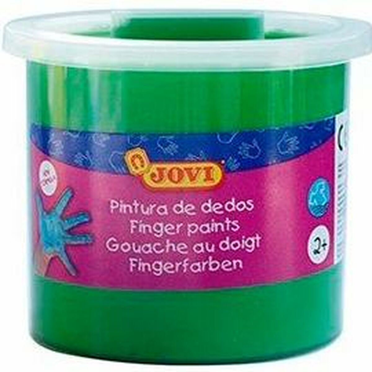 peinture pour doigts Jovi Vert 125 ml 5 Pièces (10 Unités)