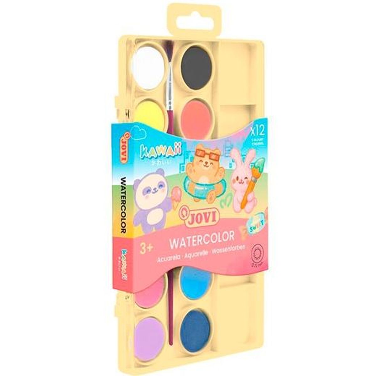 Gouache Jovi Multicouleur (12 Unités)