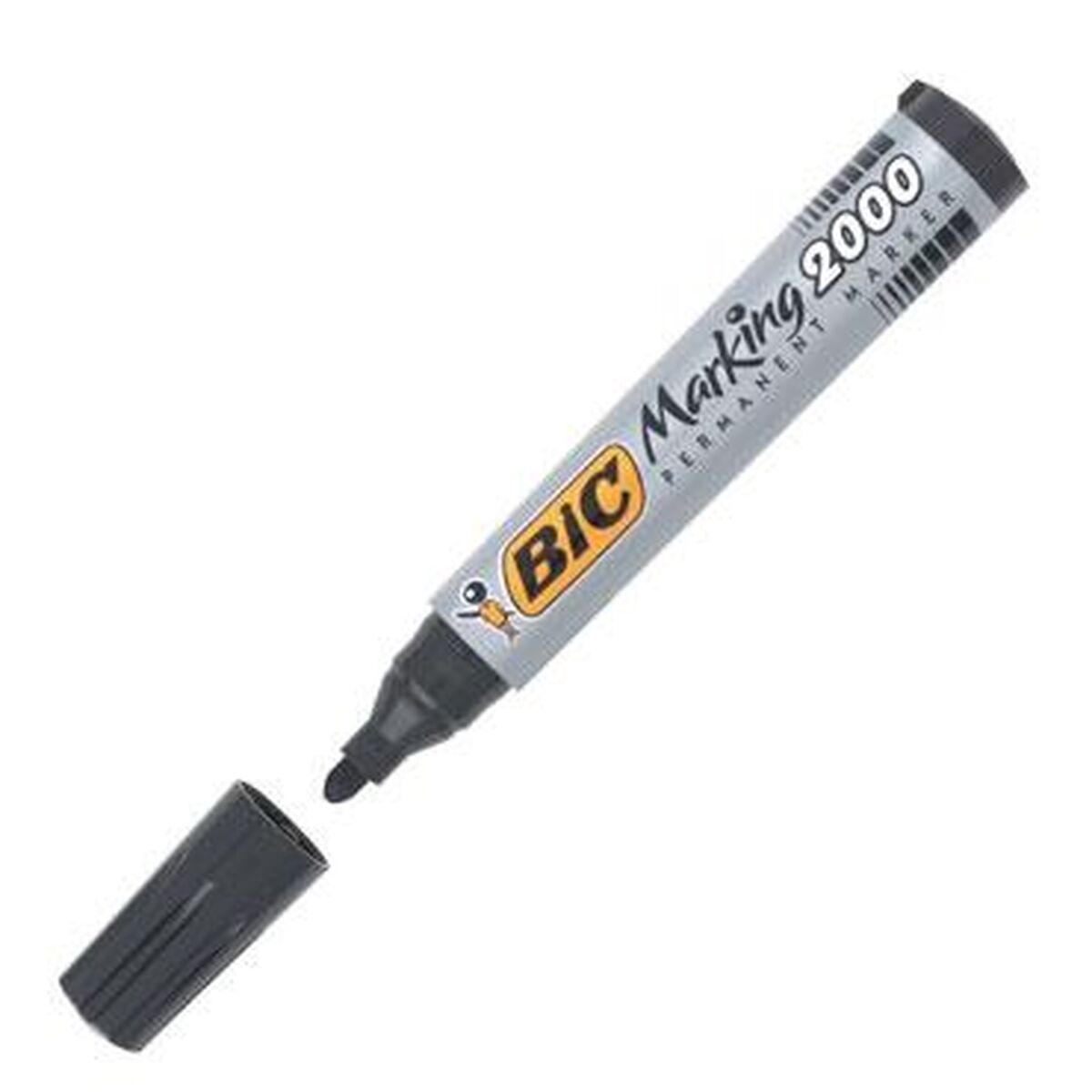 Marqueur permanent Bic Noir 12 Pièces
