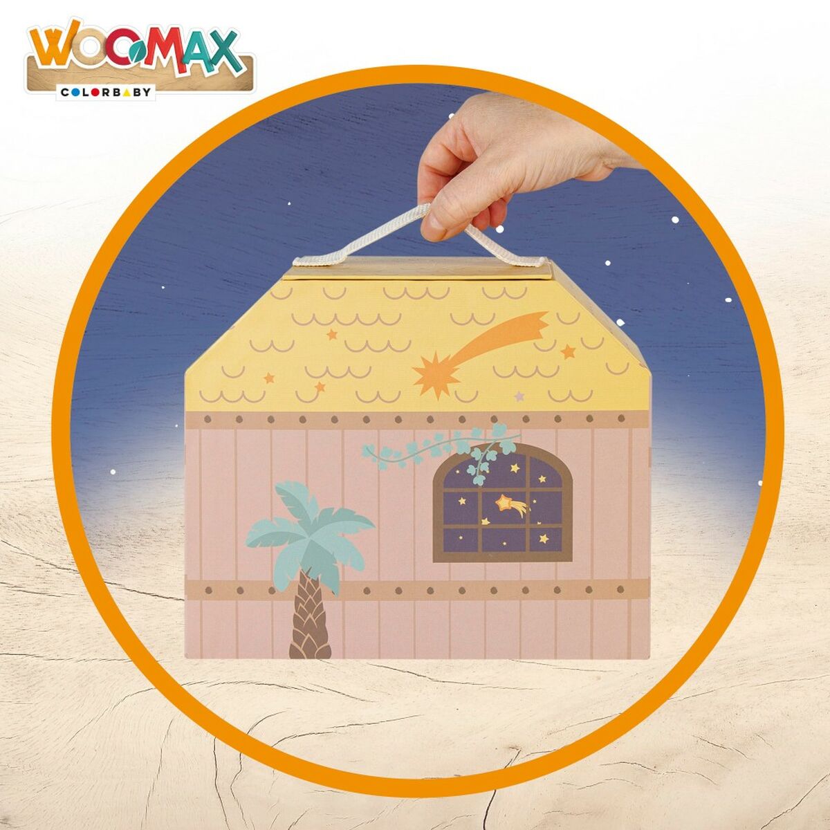 Crèche de Noël Woomax 24,5 x 20,5 x 24,5 cm (15 Pièces) (6 Unités)