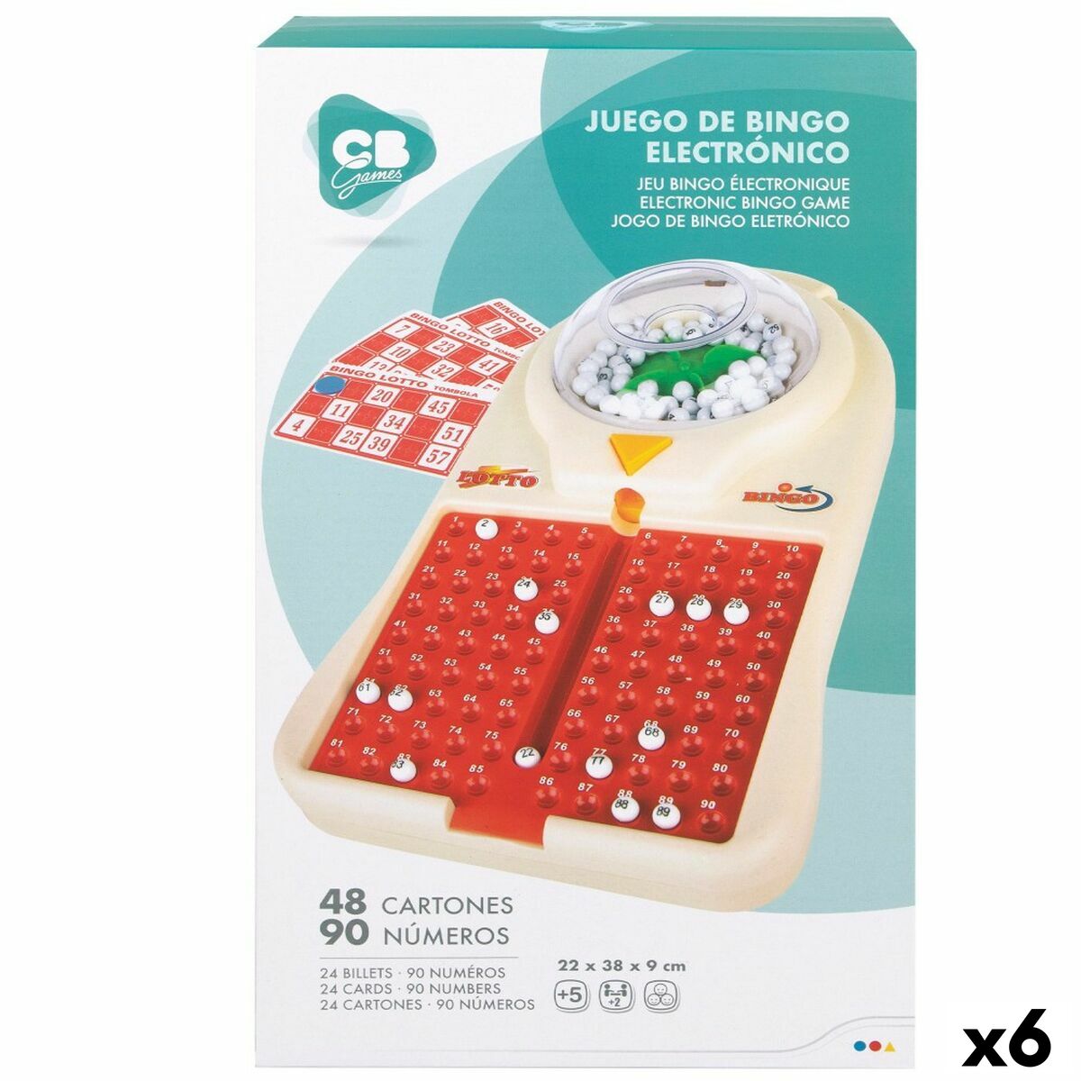 Bingo Automatique CB Games   Carton Plastique (6 Unités)