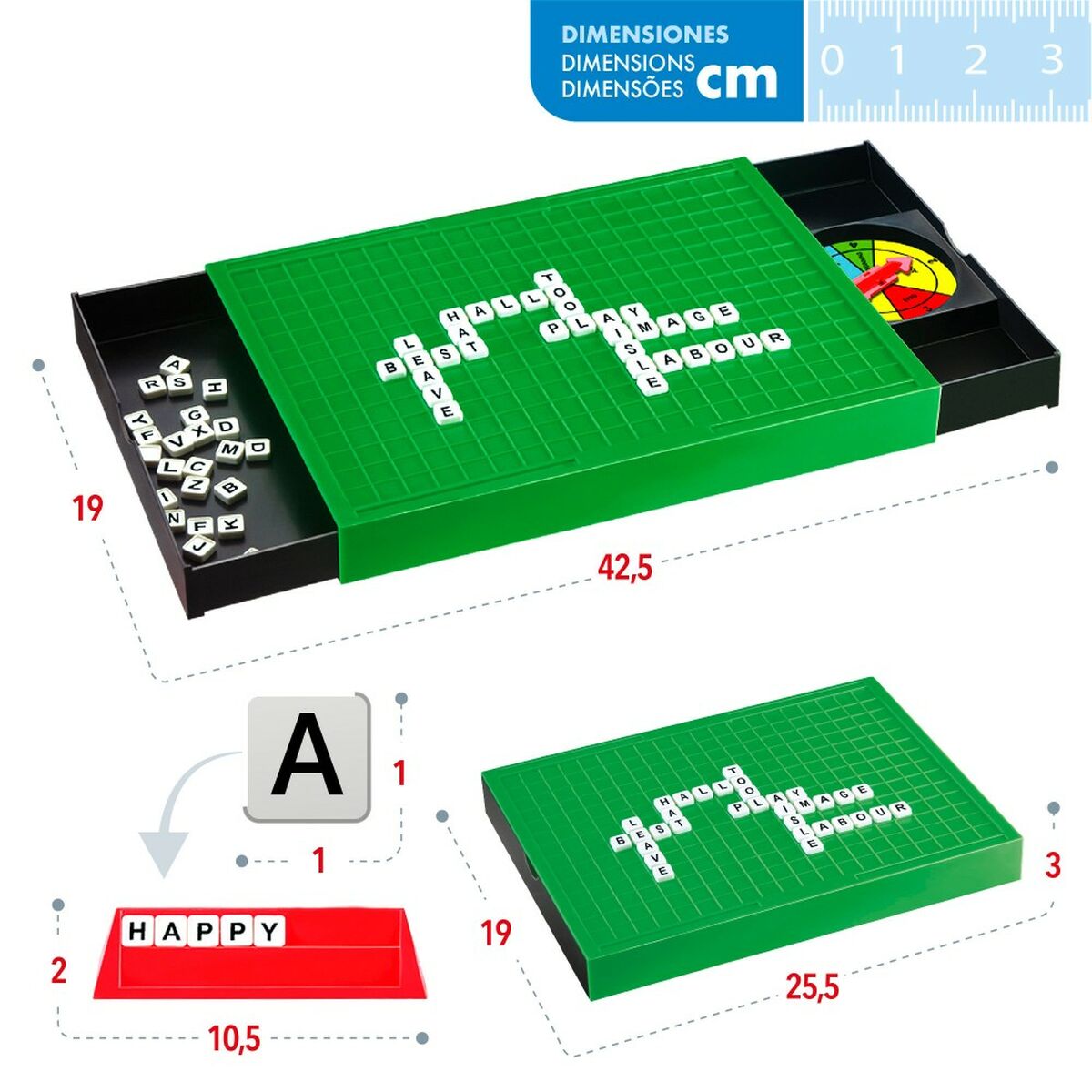 jeu de mots CB Games   25,5 x 3 x 19 cm (6 Unités)